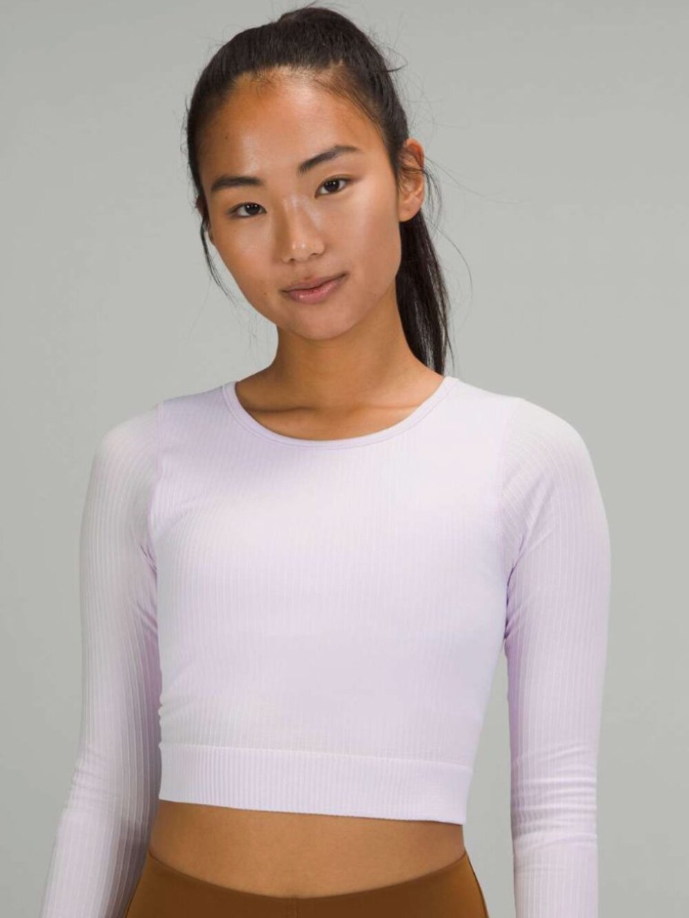 Lululemon Ebb to Street Long-Sleeve Shirt in Lavender Dew, Size 10